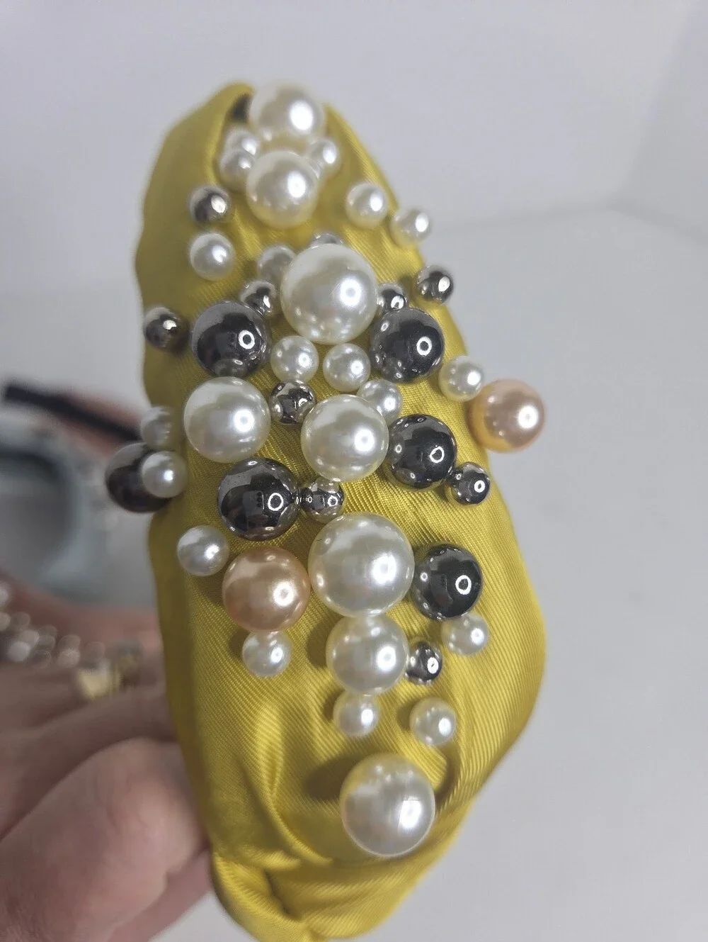 Treasures Of Pearl Knotted Embellished Headbands For Women And Girls